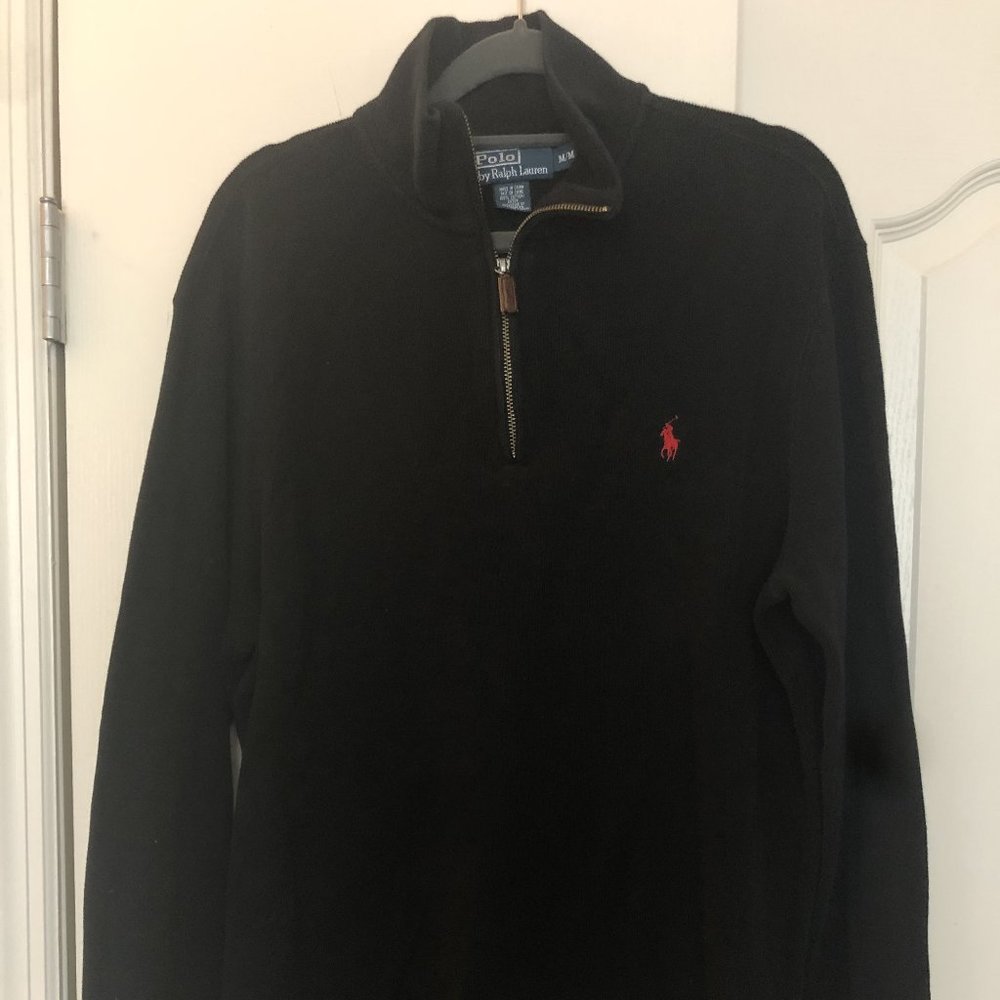 Polo Ralph Lauren Half-Zip Sweater (Black) (M)